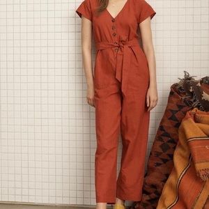 Madewell Dark Cinnabar Jumpsuit